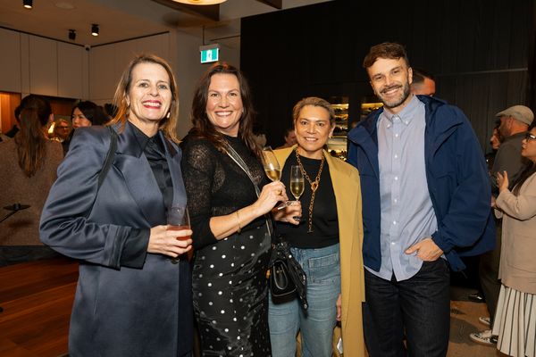 Four people smiling at the camera at the Gaggenau KOTY Awards 2025 event.