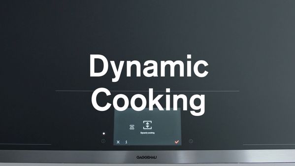 Video showing the Dynamic Cooking mode of the Gaggenau full surface induction cooktop 