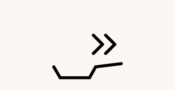 Icon of the Pan Boost function on the CI induction cooktop