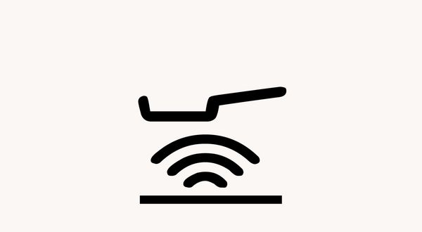 Icon of the Frying Sensor function on the CI induction cooktop