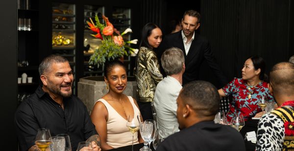 Guests seated at the table.
