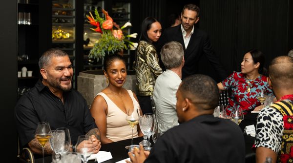 Guests seated at the table.