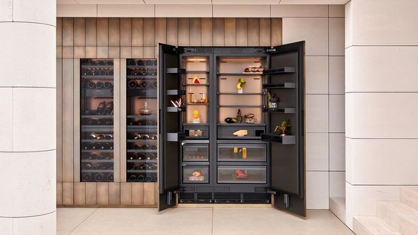 Image montrant l'espace de l'installation architecturale de l'exp&eacute;rience &laquo; Pr&eacute;sence &raquo; de Gaggenau &agrave; la Villa Necchi Campiglio 2026.