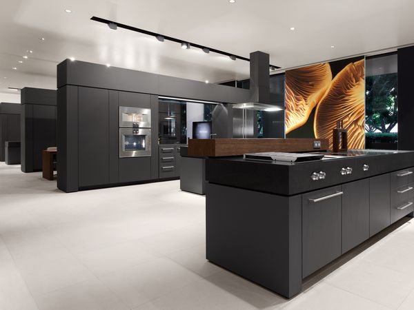 Appliances in the Gaggenau flagship showroom Irvine