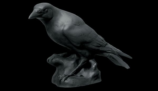 nymphenburg porcelain black raven