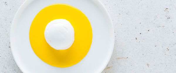 Steamed meringue by Chef Luigi Taglienti