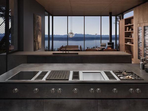 Tables de cuisson Gaggenau série 200 dans un intérieur contemporain