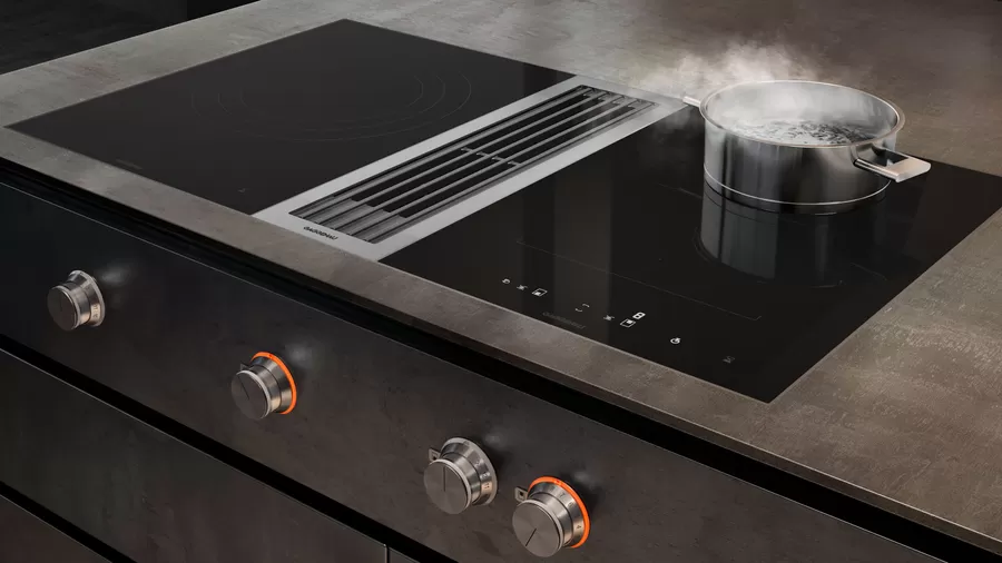 Gaggenau 400 series flex induction with downdraft