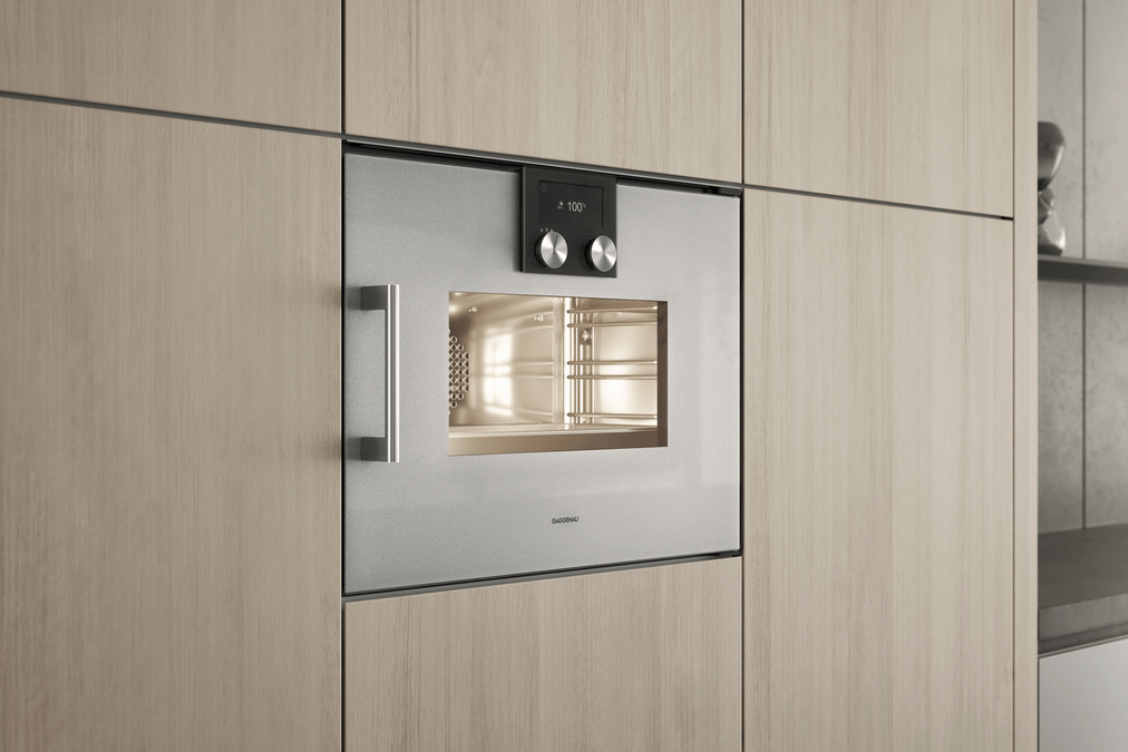 200 series Steam oven 60 x 45 cm Door hinge: Right, Gaggenau Metallic BSP220111 BSP220111-4