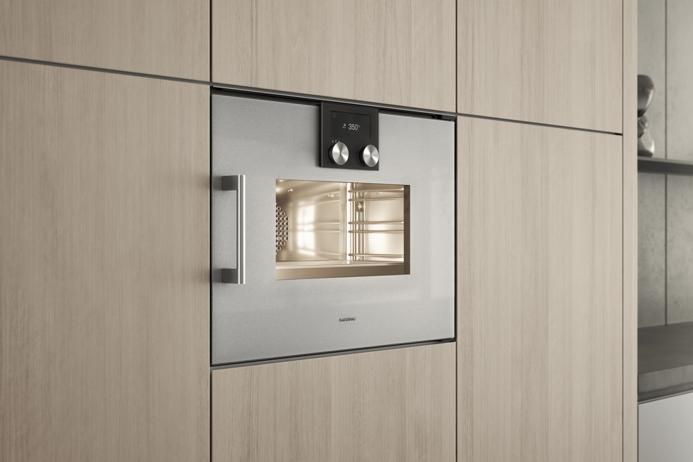 200 series Combi-steam oven 24'' Door Hinge: Right, Door Hinge: Right, Gaggenau Metallic BSP250610 BSP250610-3