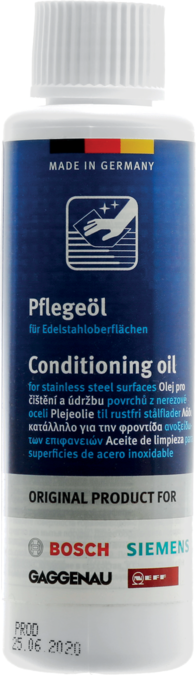 Conditioning Oil: Stainless Steel Surfaces 00311945 00311945-1