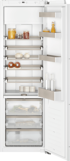 200 series Vario built-in fridge with freezer section 177.5 x 56 cm soft close flat hinge RT289200 RT289200-1