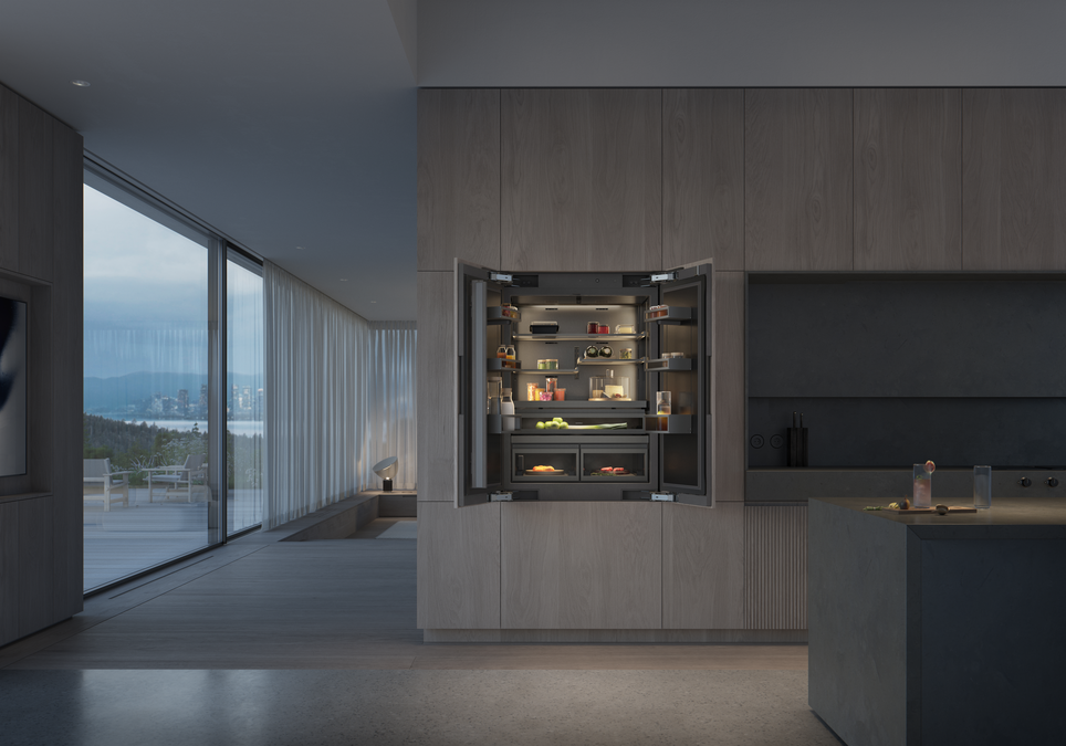 Vario cooling Expressive series Fridge-freezer combination 212.3 x 89.4 cm soft close flat hinge RVY497190 RVY497190-2