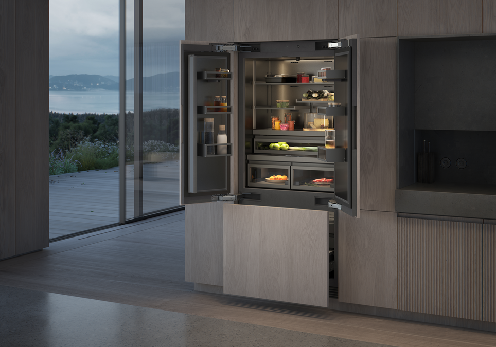Vario cooling Expressive series Fridge-freezer combination 212.3 x 89.4 cm soft close flat hinge RVY497190 RVY497190-3