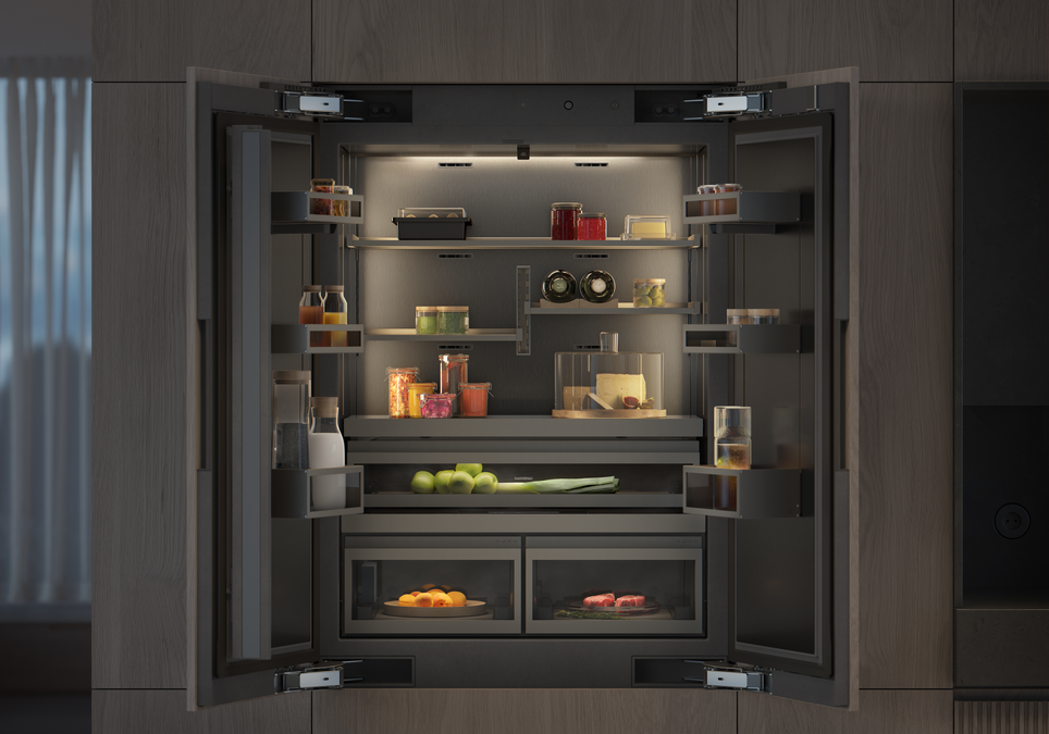 Vario cooling Expressive series Fridge-freezer combination 212.3 x 89.4 cm soft close flat hinge RVY497190 RVY497190-6