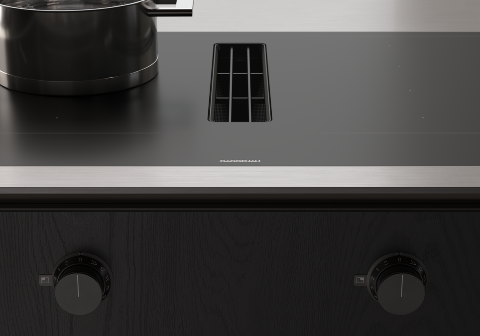 400 series Flex induction cooktop with integrated ventilation system 90 cm matte finish CV492105M CV492105M-2