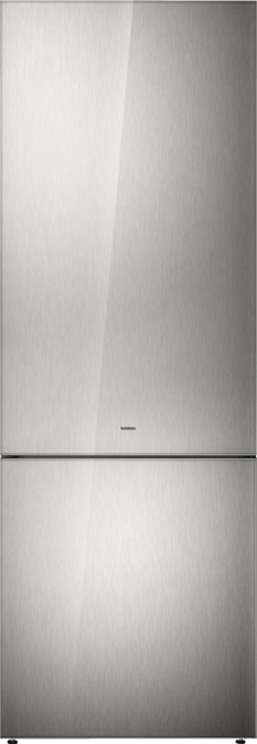 200 series Free-standing fridge-freezer with freezer at bottom, glass door 200 x 70 cm Stainless steel RB292311 RB292311-3