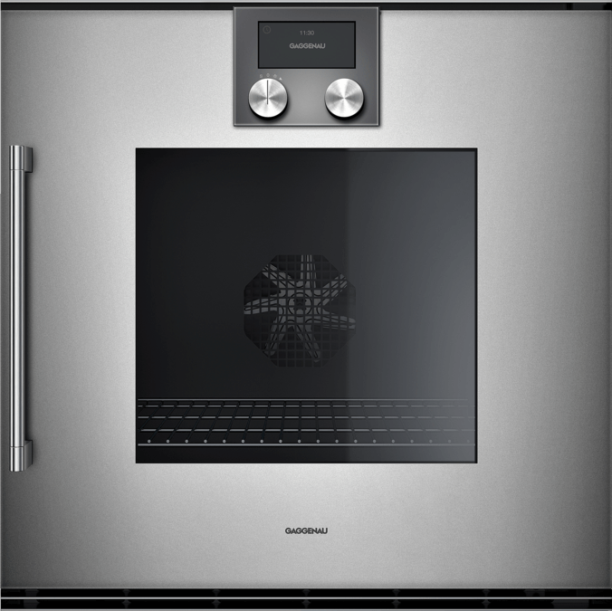 200 series Built-in oven 60 x 60 cm Door Hinge: right, Gaggenau Metallic BOP210111 BOP210111-1