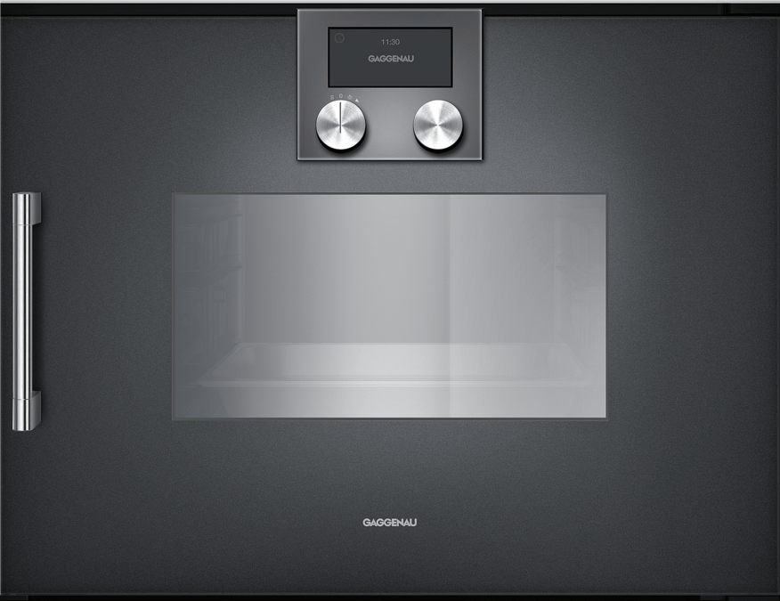 200 series Steam oven 60 x 45 cm Door hinge: Right, Gaggenau Anthracite BSP220100 BSP220100-1
