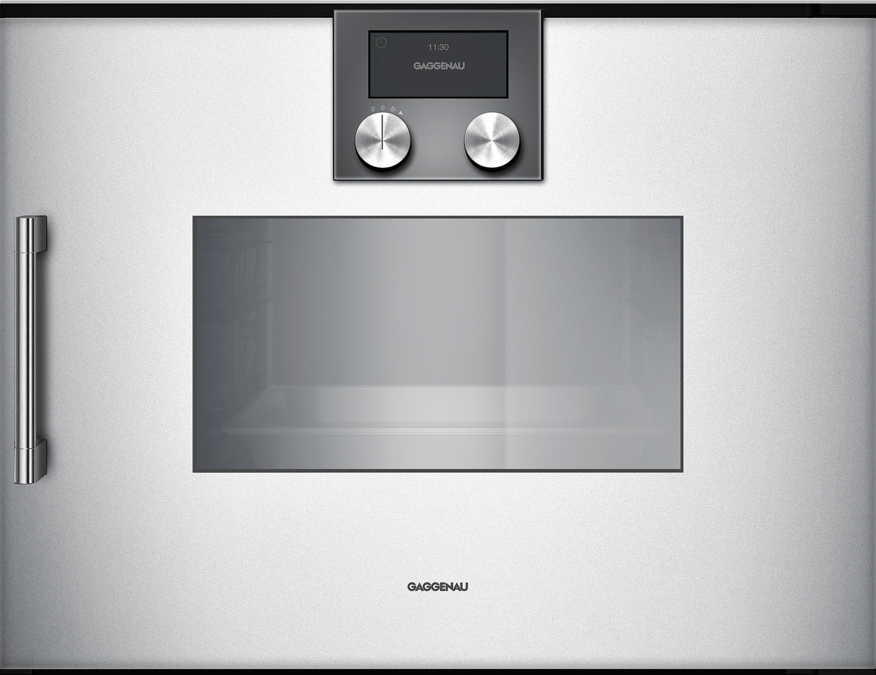 200 series Steam oven 60 x 45 cm Door hinge: Right, silver BSP220130 BSP220130-1