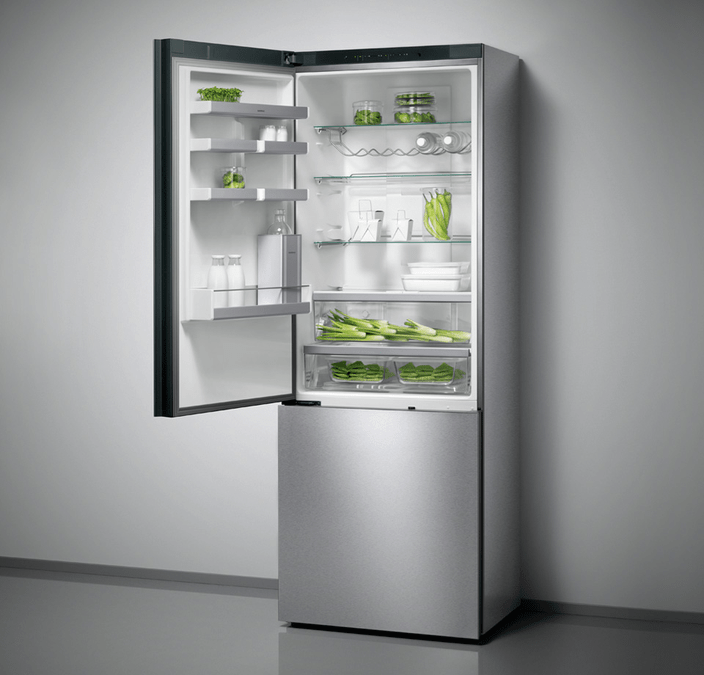 Freistehende Kühl-Gefrier-Kombination mit Gefrierbereich unten, Glastür 200 x 70 cm RB292310 RB292310-2