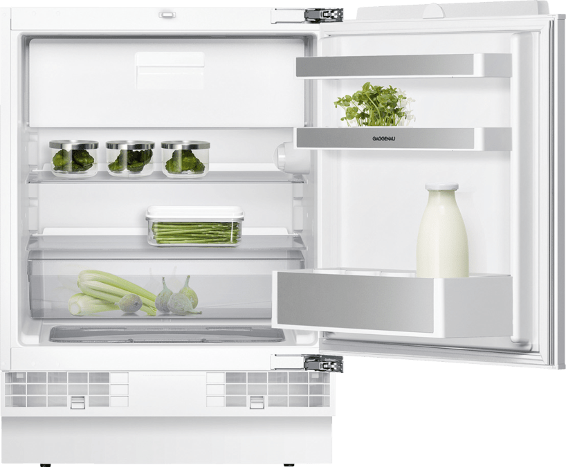 Serie 200 Unterbau-Kühlschrank mit Gefrierfach 82 x 60 cm Flachscharnier mit Softeinzug RT200202 RT200202-4