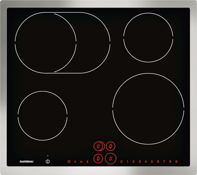 Induction cooktop Stainless steel frame Width 60 cm CI263112 CI263112-3
