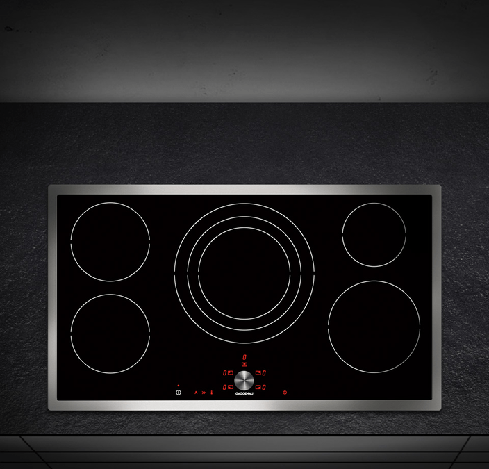 Induction cooktop Stainless steel frame Width 90 cm CI491113 CI491113-3