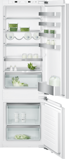 200 series built-in fridge-freezer with freezer at bottom 177.2 x 55.8 cm soft close flat hinge RB282303 RB282303-2