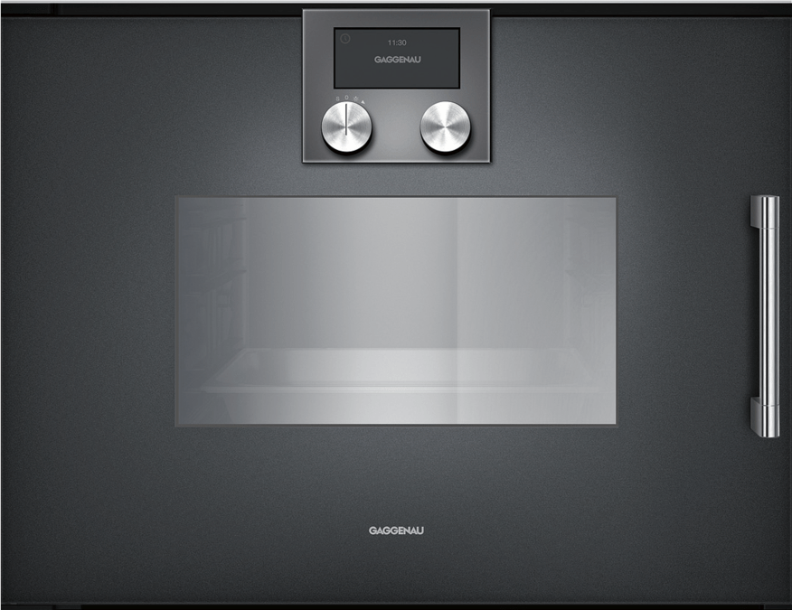 200 series Steam oven 60 x 45 cm Door hinge: Left, Gaggenau Anthracite BSP221100 BSP221100-2