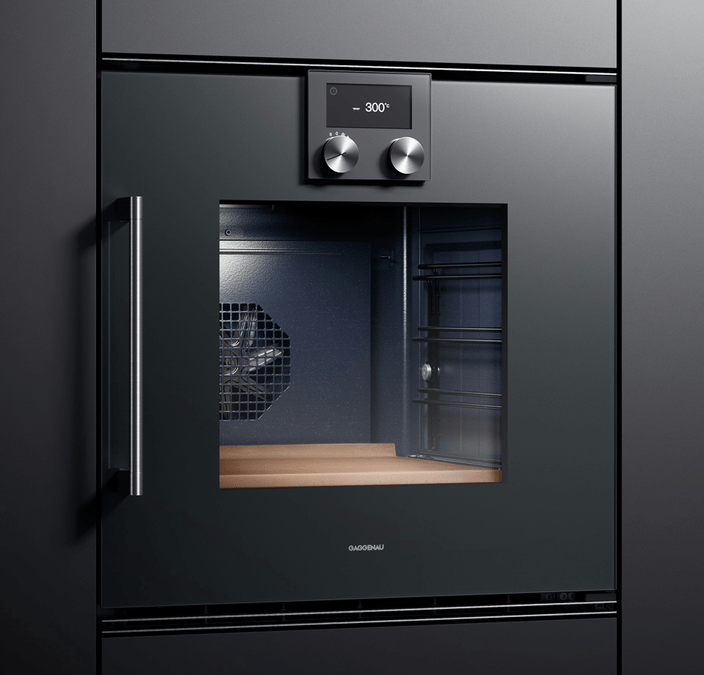 200 series built-in oven Gaggenau Anthracite, width 60 cm, Door hinge: Right BOP240101 BOP240101-7