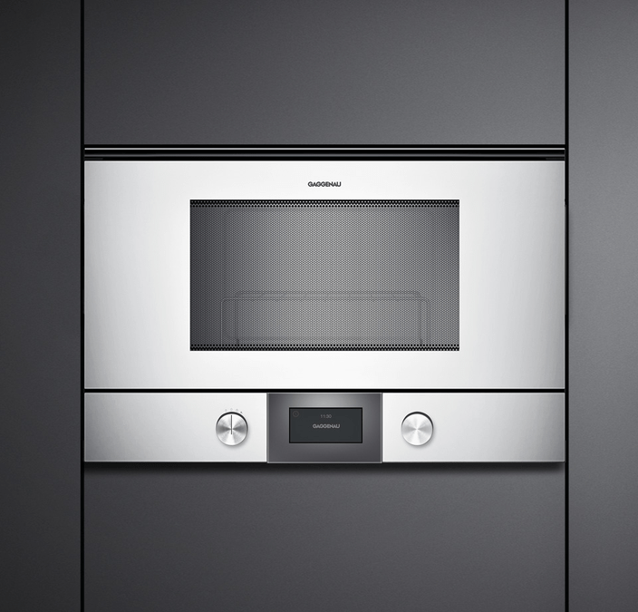200 series Microwave oven Door hinge: Right, Gaggenau Silver BMP224130 BMP224130-3