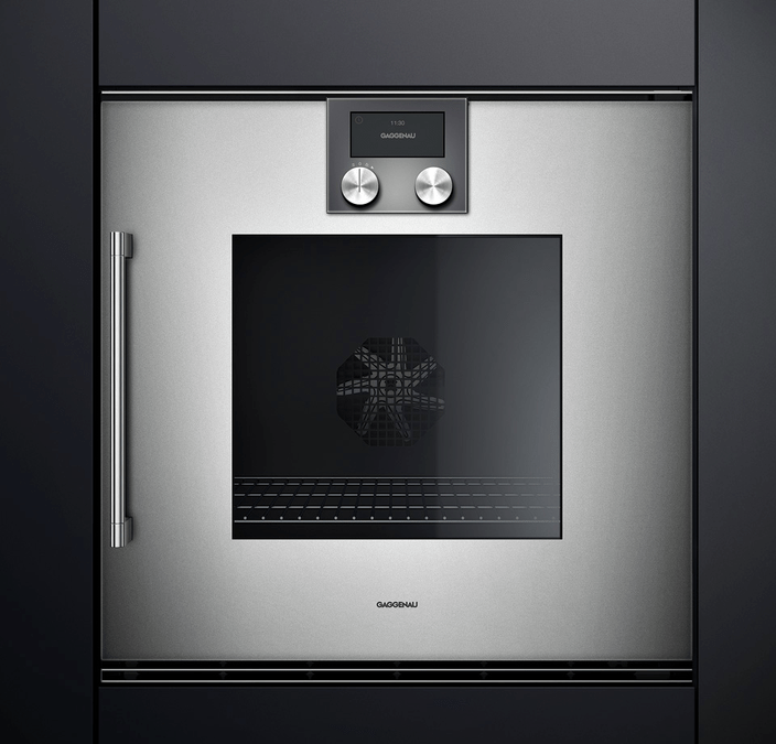 200 series Built-in oven 60 x 60 cm Door Hinge: right, Gaggenau Metallic BOP220111 BOP220111-3