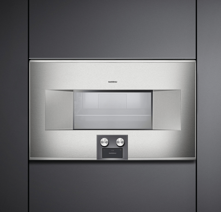 400 series Steam Convection Oven 30'' Door hinge: Left, Door hinge: Left, stainless steel behind glass BS465610 BS465610-3