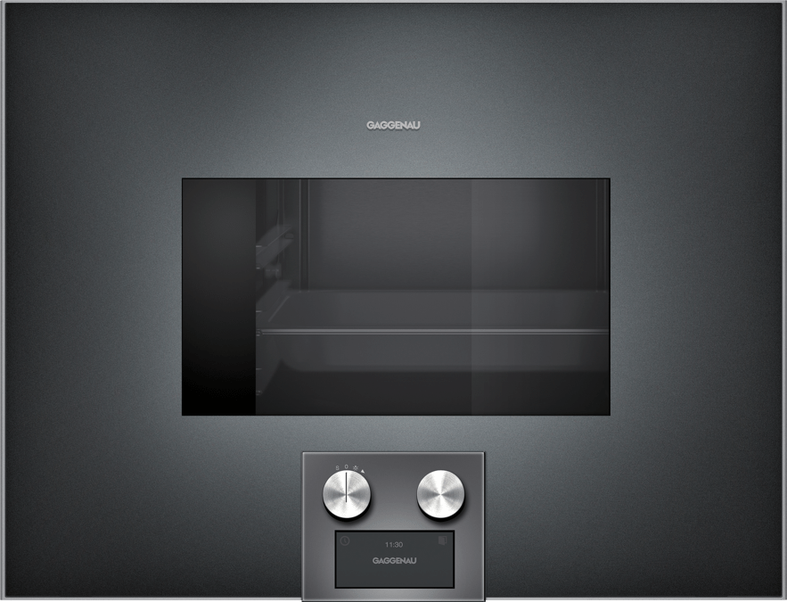 400 series Built-in compact oven with steam function 60 x 45 cm Door hinge: Right, Anthracite  BS474101 BS474101-1