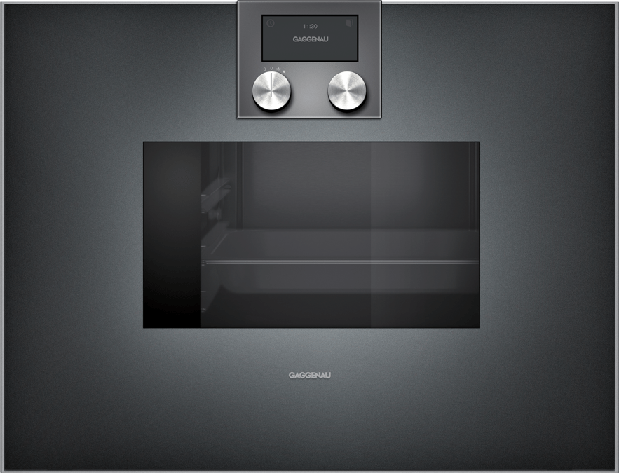 400 series Built-in compact oven with steam function 60 x 45 cm Door hinge: Left, Anthracite  BS471101 BS471101-1