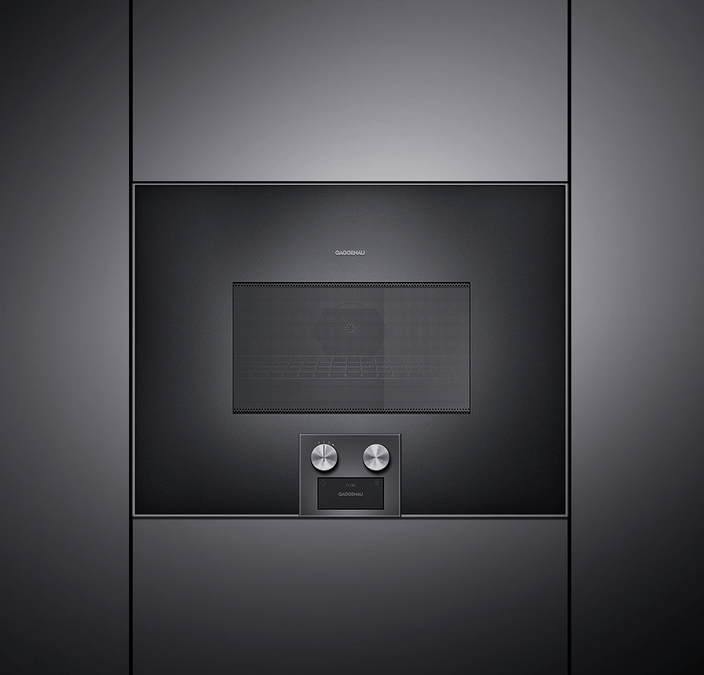 400 series Combi-microwave oven 60 x 45 cm Door hinge: Left, Gaggenau Anthracite BM455100 BM455100-3