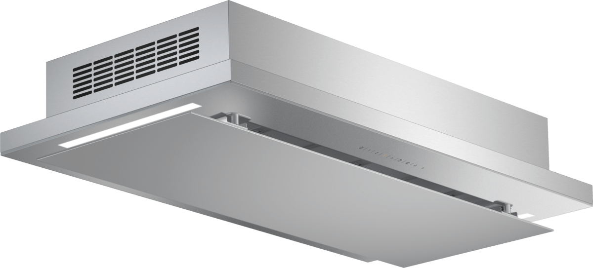 200 series ceiling cooker hood 120 cm clear glass silver printed AC231120 AC231120-1