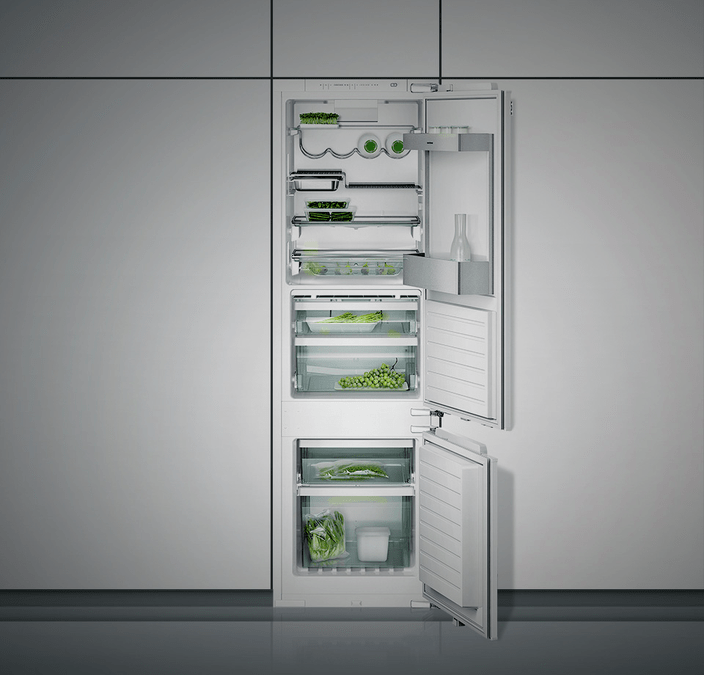 200 series Vario built-in fridge-freezer with freezer at bottom 177.2 x 55.6 cm soft close flat hinge RB289203 RB289203-5