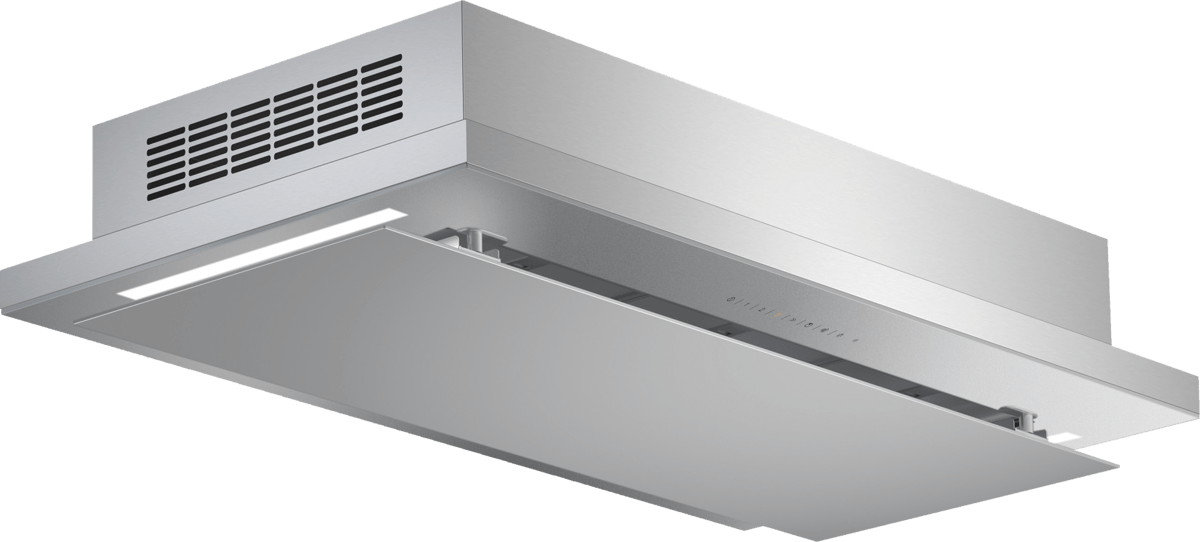 200 series ceiling cooker hood 120 cm clear glass silver printed AC231120 AC231120-2