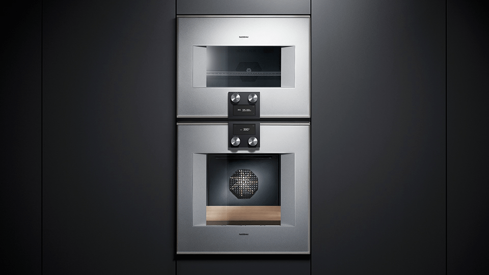 400 series Built-in oven 60 x 60 cm Door Hinge: right, Stainless steel-backed full glass door BO420111 BO420111-4