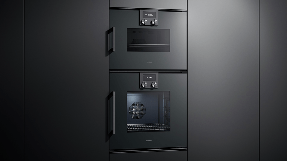 200 series built-in oven Gaggenau Anthracite, width 60 cm, Door hinge: Right BOP250101 BOP250101-3