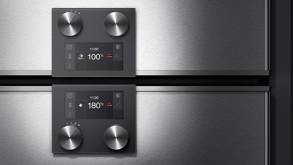 400 series Combi-microwave oven 76 x 45 cm Door hinge: Right, Stainless steel behind glass BM484110 BM484110-3