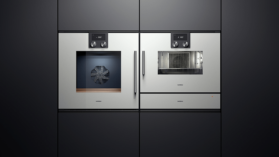 200 series built-in oven Gaggenau Anthracite, width 60 cm, Door hinge: Right BOP240101 BOP240101-4