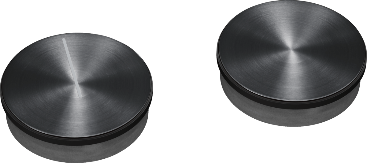 Rotary knob Black color, set of 2. 12015150 12015150-1