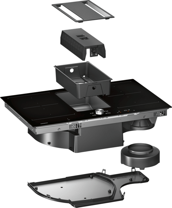 200 Series Induction hob with integrated ventilation system 80 cm CV282100 CV282100-3