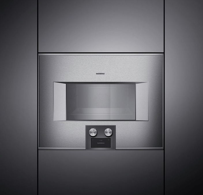 400系列 蒸汽烤箱 60 x 45 cm 开门方向: 右侧开门, 在玻璃后面不锈钢 BS454110 BS454110-3