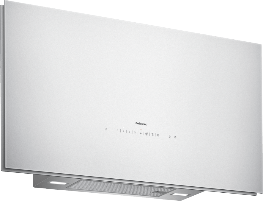 200 series wall-mounted cooker hood 90 cm clear glass silver printed AW273192 AW273192-1