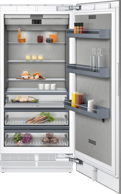 400 series Vario built-in fridge with freezer section 212.5 x 90.8 cm soft close flat hinge RC492304 RC492304-1