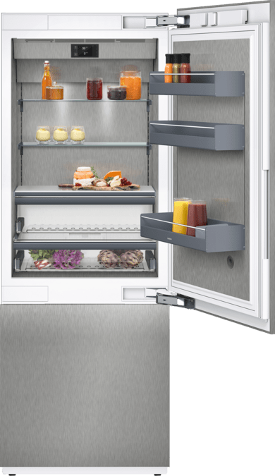 400 series Vario fridge-freezer combination 30'' Softclose® Flat Hinge RB472705 RB472705-1